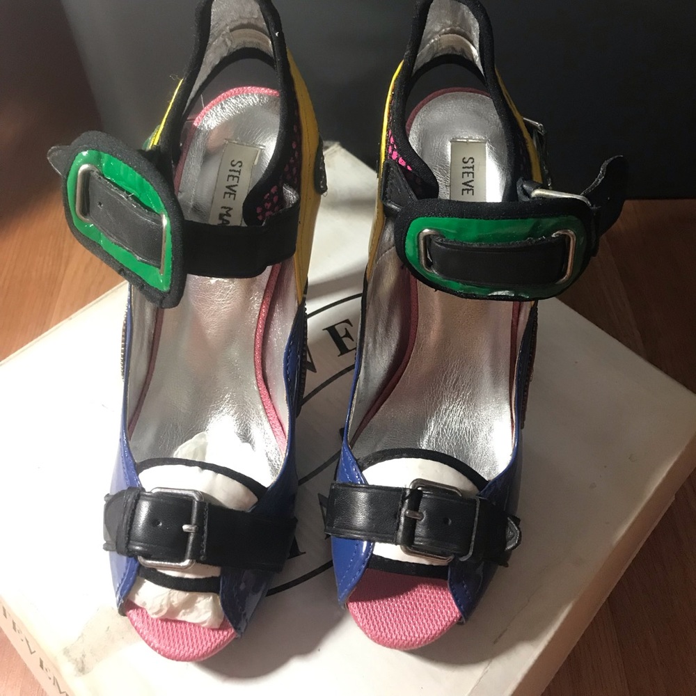Rainbow Steve Madden heels